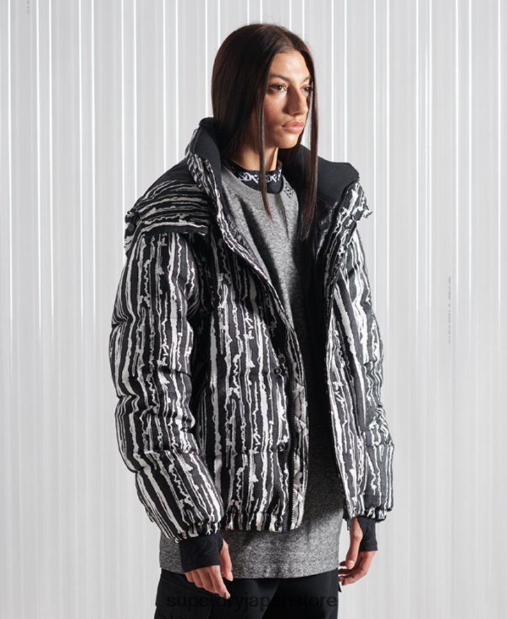 限定版SDXダウンジャガードジャケット 男性 Superdry 衣類 黒 2J62PZ4762