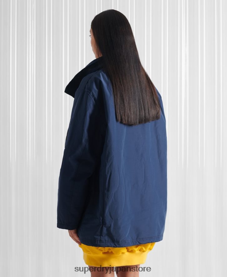 限定版SDXニューヨークダブルジャケット 女性 Superdry 衣類 海軍 2J62PZ4763