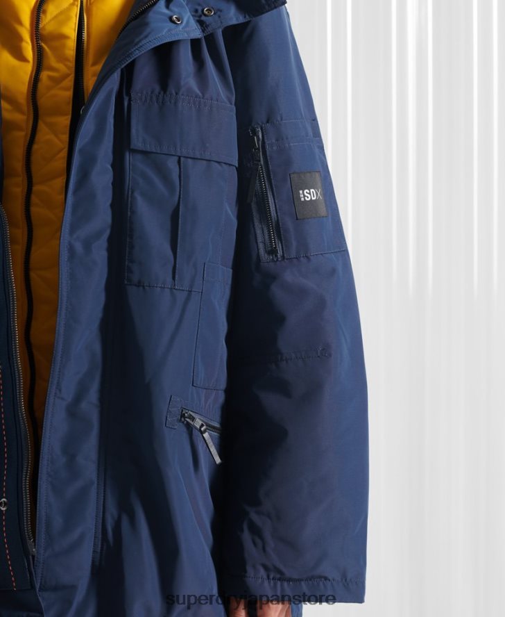 限定版SDXニューヨークダブルジャケット 女性 Superdry 衣類 海軍 2J62PZ4763