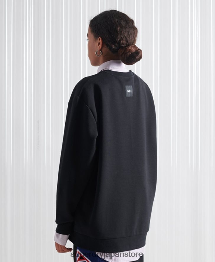 限定版 SDX アップリケ スウェットシャツ 女性 Superdry 衣類 黒 2J62PZ5208