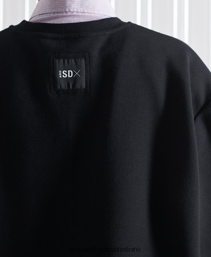 限定版 SDX アップリケ スウェットシャツ 女性 Superdry 衣類 黒 2J62PZ5208