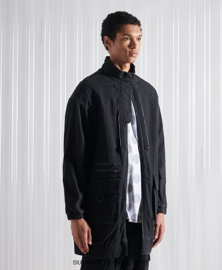 限定版 SDX ダブルボンバージャケット 男性 Superdry 衣類 黒 2J62PZ5555