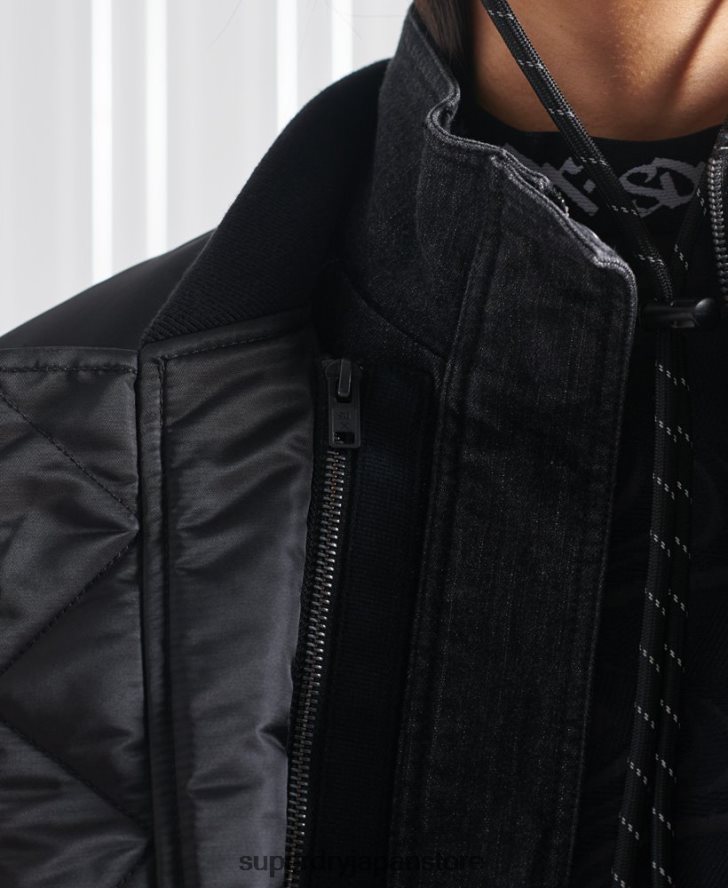 限定版 SDX ダブルボンバージャケット 男性 Superdry 衣類 黒 2J62PZ5555