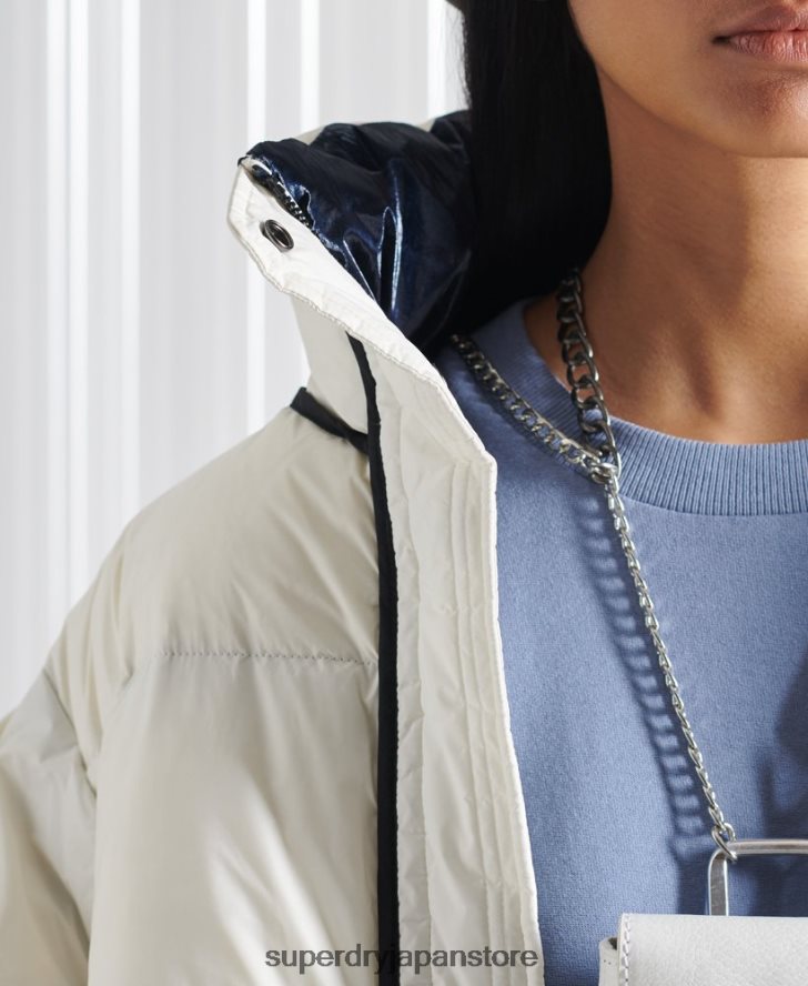 限定版SDXリバーシブルダウンコート 女性 Superdry 衣類 クリーム 2J62PZ5627