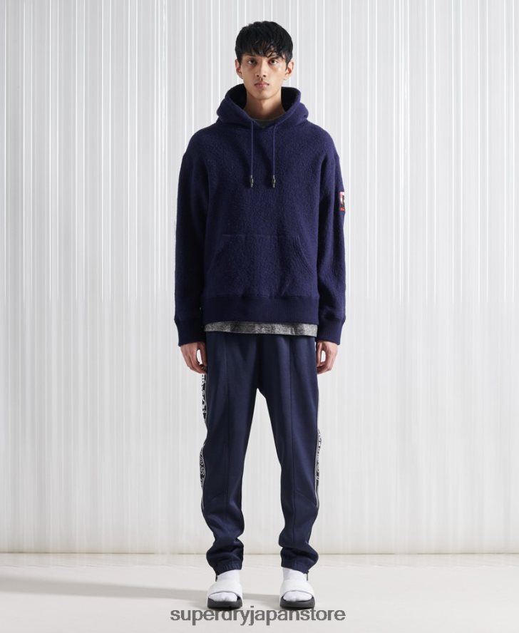 限定版 SDX ウール オーバーヘッド パーカー 男性 Superdry 衣類 濃紺 2J62PZ898