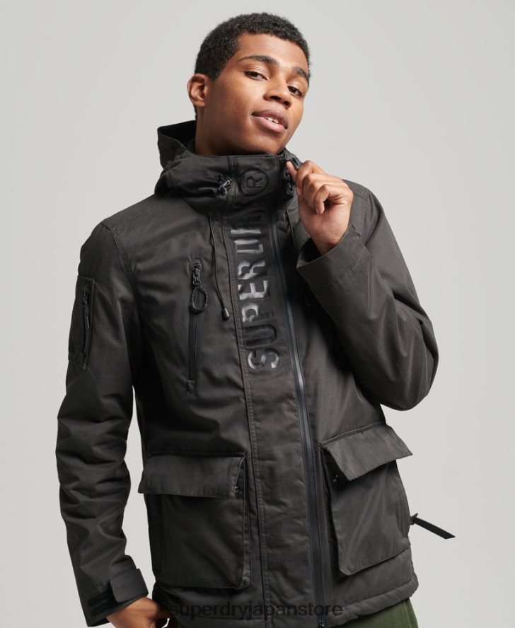 究極のマイクロファイバー SD ウィンド ジャケット 男性 Superdry 衣類 濃い灰色 2J62PZ1188