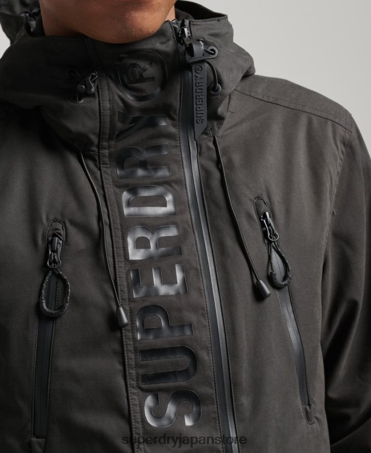 究極のマイクロファイバー SD ウィンド ジャケット 男性 Superdry 衣類 濃い灰色 2J62PZ1188