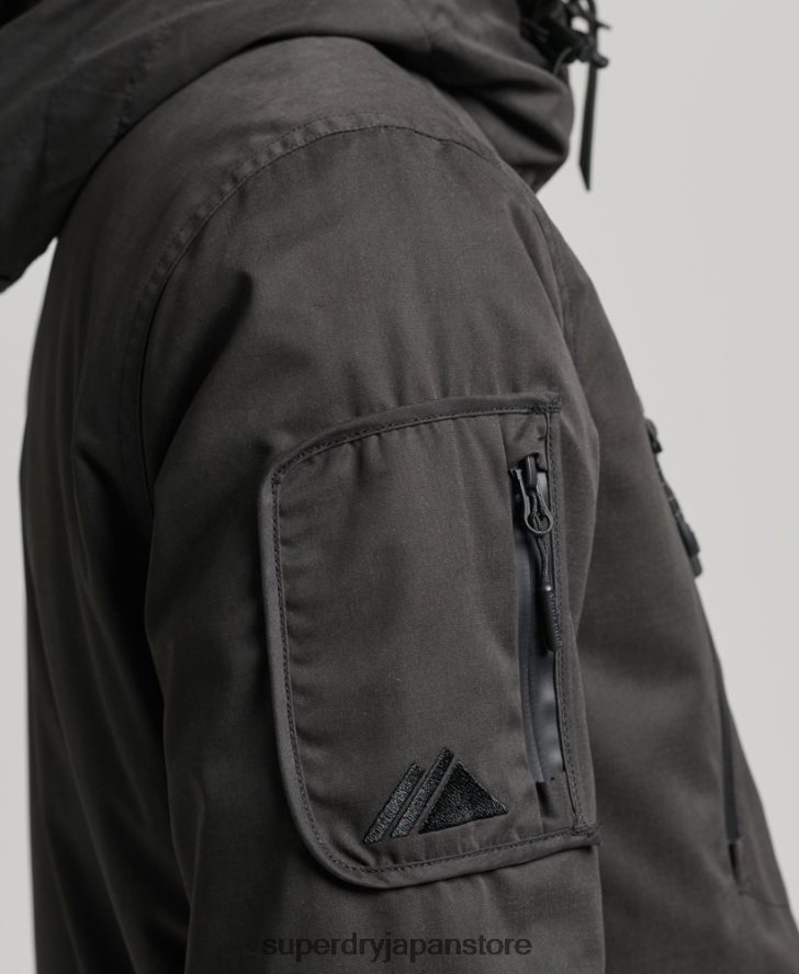 究極のマイクロファイバー SD ウィンド ジャケット 男性 Superdry 衣類 濃い灰色 2J62PZ1188