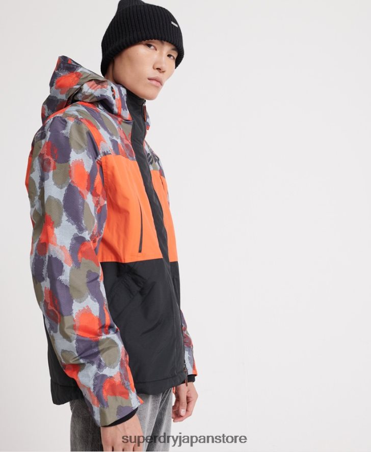 フード付きポーラープリント SD-ウィンドアタッカージャケット 男性 Superdry 衣類 マルチ 2J62PZ1201