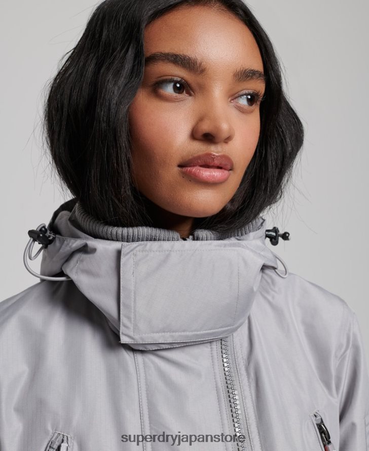 マウンテン SD ウィンドブレーカー ジャケット 女性 Superdry 衣類 ライトグレー 2J62PZ3533