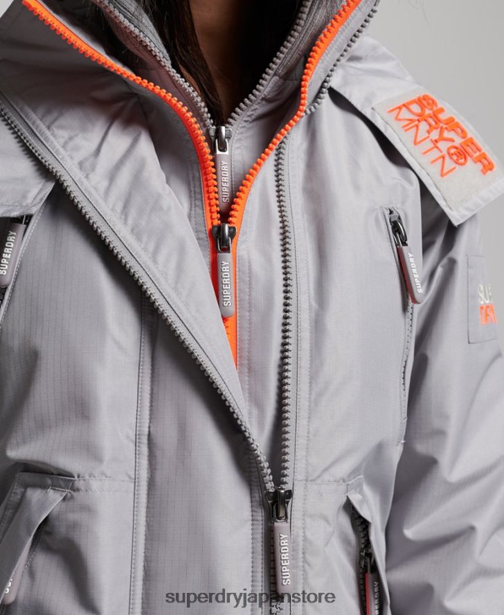 マウンテン SD ウィンドブレーカー ジャケット 女性 Superdry 衣類 ライトグレー 2J62PZ3533