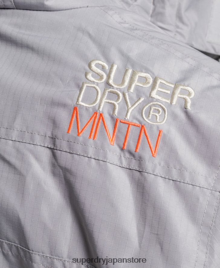 マウンテン SD ウィンドブレーカー ジャケット 女性 Superdry 衣類 ライトグレー 2J62PZ3533