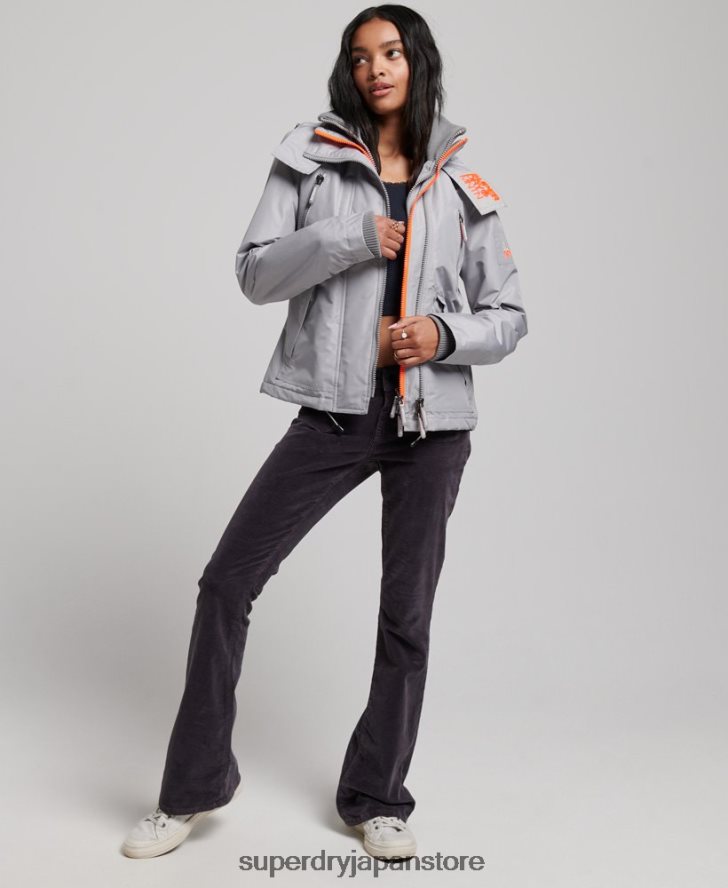 マウンテン SD ウィンドブレーカー ジャケット 女性 Superdry 衣類 ライトグレー 2J62PZ3533