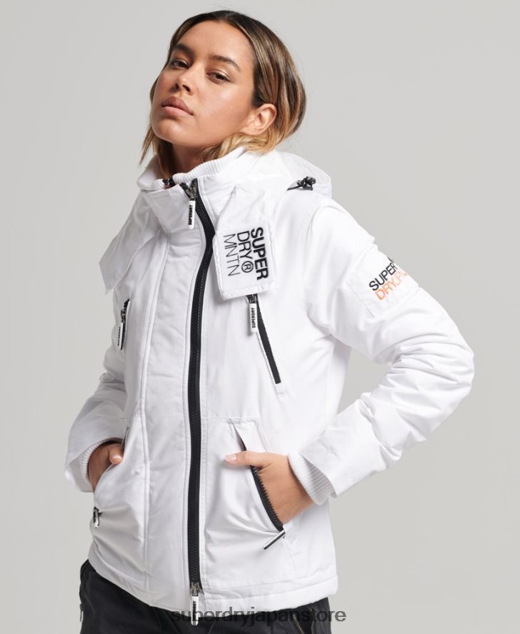 マウンテン SD ウィンドブレーカー ジャケット 女性 Superdry 衣類 白 2J62PZ3537