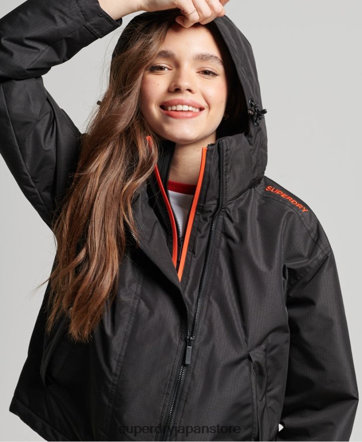 SDウィンドブレーカージャケット 女性 Superdry 衣類 黒 2J62PZ3551