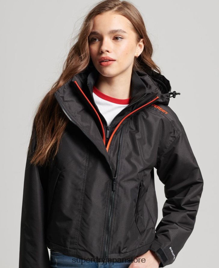 SDウィンドブレーカージャケット 女性 Superdry 衣類 黒 2J62PZ3551