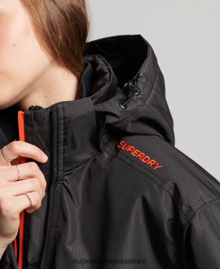 SDウィンドブレーカージャケット 女性 Superdry 衣類 黒 2J62PZ3551