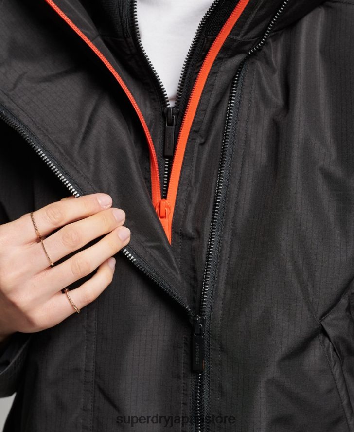 SDウィンドブレーカージャケット 女性 Superdry 衣類 黒 2J62PZ3551