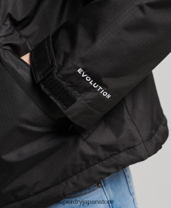 SDウィンドブレーカージャケット 女性 Superdry 衣類 黒 2J62PZ3551