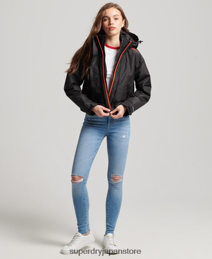 SDウィンドブレーカージャケット 女性 Superdry 衣類 黒 2J62PZ3551