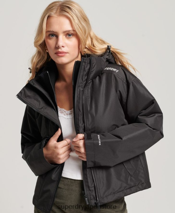 SDウィンドブレーカージャケット 女性 Superdry 衣類 黒 2J62PZ3557