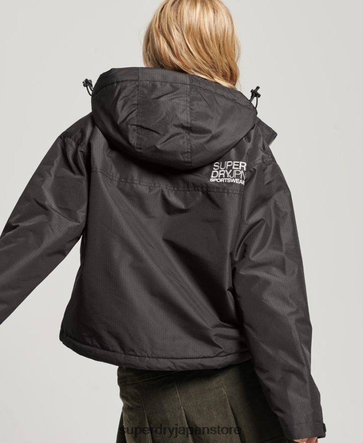 SDウィンドブレーカージャケット 女性 Superdry 衣類 黒 2J62PZ3557