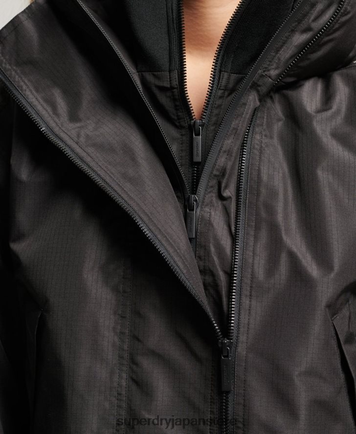 SDウィンドブレーカージャケット 女性 Superdry 衣類 黒 2J62PZ3557