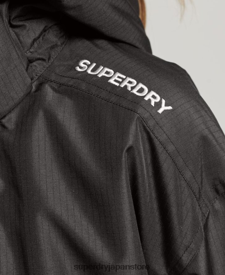 SDウィンドブレーカージャケット 女性 Superdry 衣類 黒 2J62PZ3557