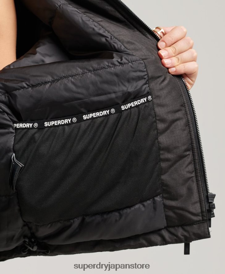 SDウィンドブレーカージャケット 女性 Superdry 衣類 黒 2J62PZ3557