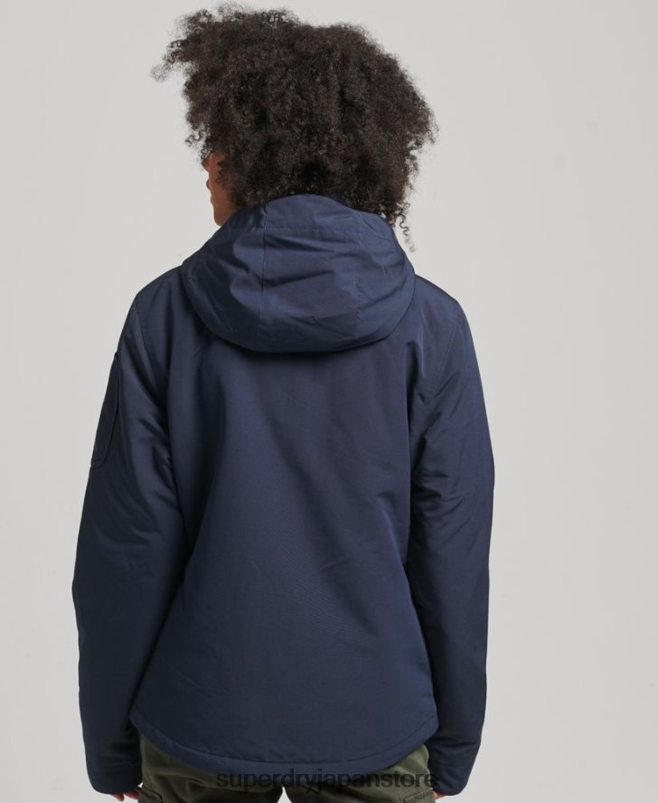 フード付きアルティメット SD ウィンドブレーカー 女性 Superdry 衣類 海軍 2J62PZ3587