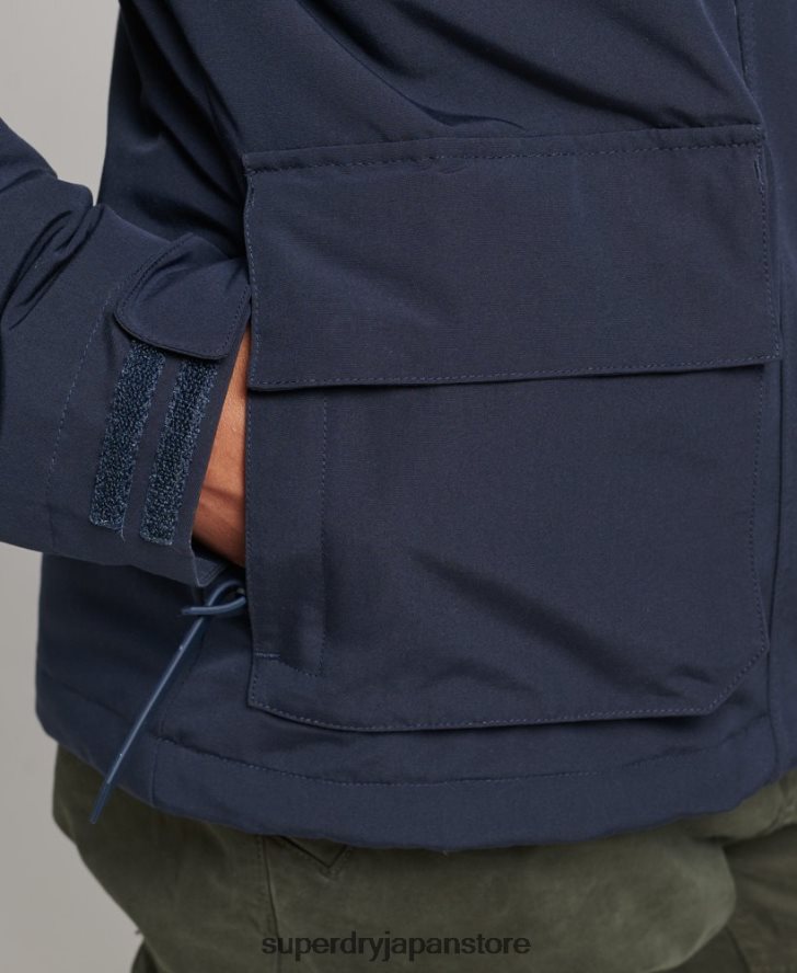 フード付きアルティメット SD ウィンドブレーカー 女性 Superdry 衣類 海軍 2J62PZ3587