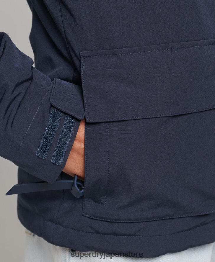 フード付きアルティメット SD ウィンドブレーカー 女性 Superdry 衣類 海軍 2J62PZ3664