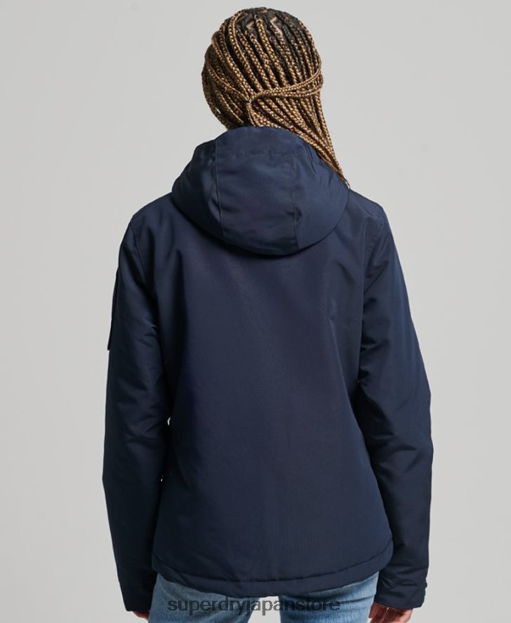 フード付きアルティメット SD ウィンドブレーカー 女性 Superdry 衣類 海軍 2J62PZ3738