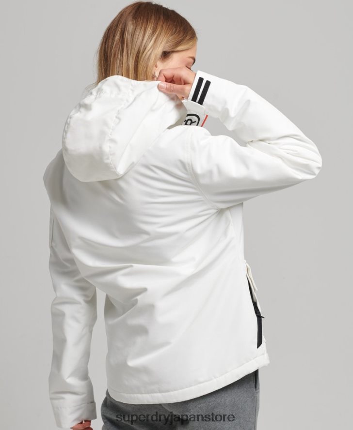 フード付きアルティメット SD ウィンドブレーカー 女性 Superdry 衣類 白 2J62PZ3821