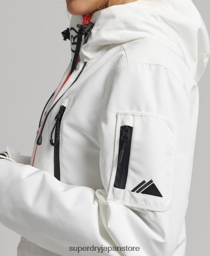 フード付きアルティメット SD ウィンドブレーカー 女性 Superdry 衣類 白 2J62PZ3821
