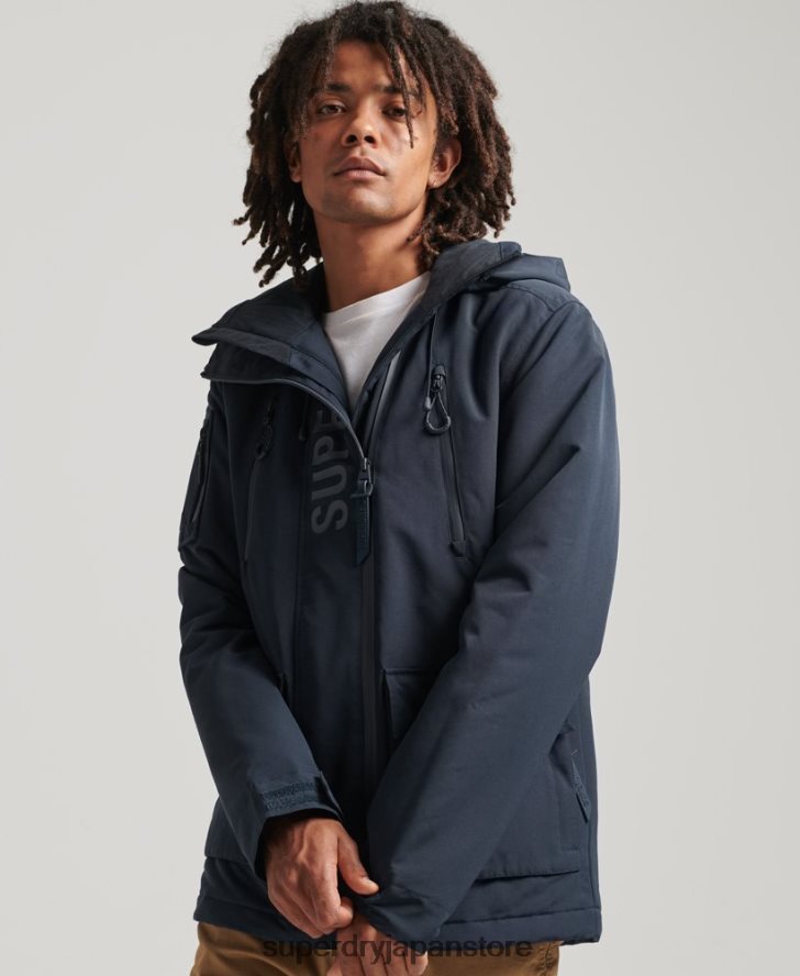 究極のSDウィンドブレーカージャケット 男性 Superdry 衣類 海軍 2J62PZ4444