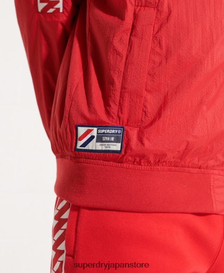 フード付きトラック SD-ウィンドランナー ジャケット 男性 Superdry 衣類 赤 2J62PZ4610