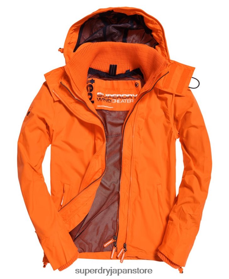 フード付きテクニカルポップジップ SD-ウィンドチータージャケット 男性 Superdry 衣類 青 2J62PZ4791