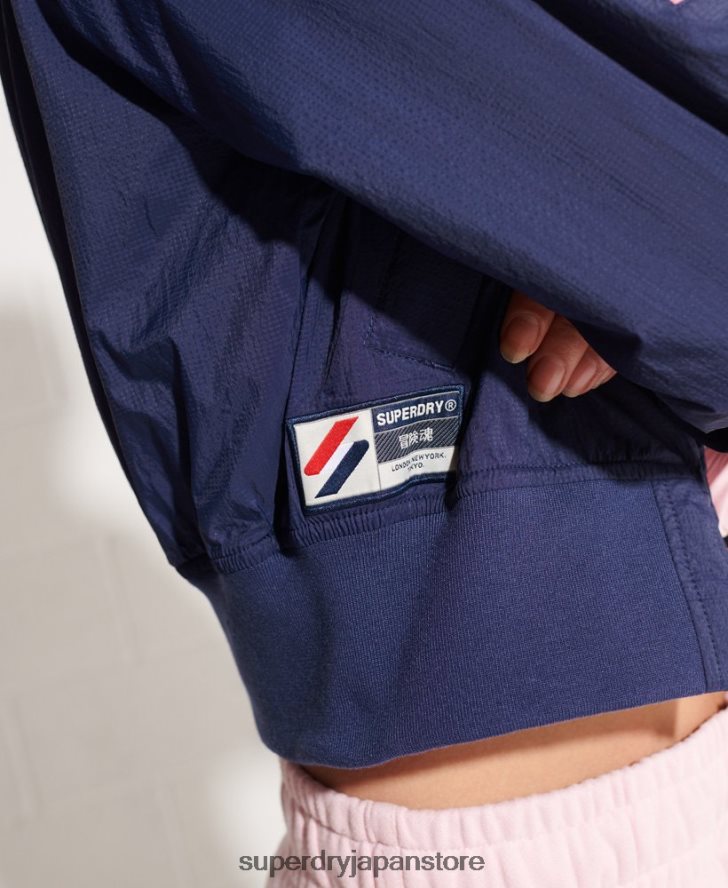 コードエナジー SD-ウィンドランナー ジャケット 女性 Superdry 衣類 海軍 2J62PZ5510