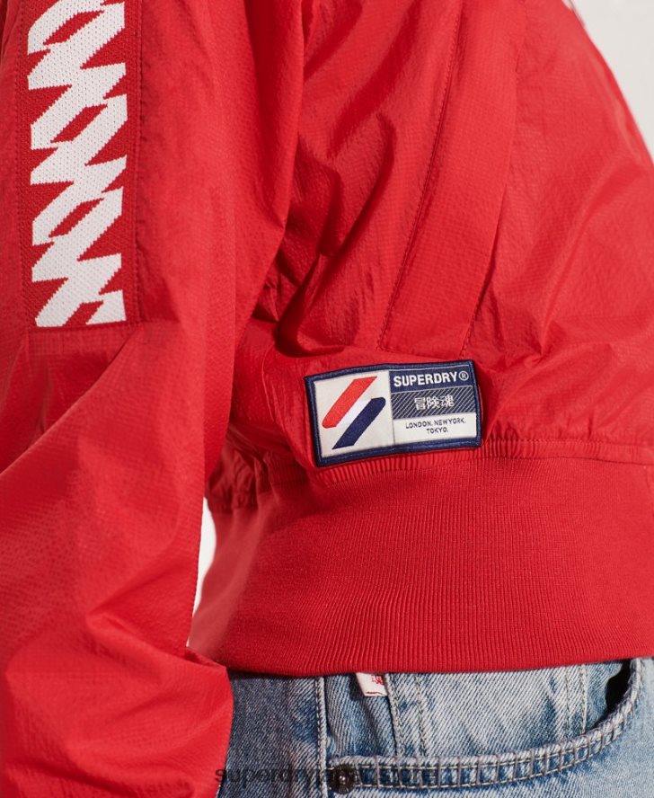 コードエナジー SD-ウィンドランナー ジャケット 女性 Superdry 衣類 赤 2J62PZ5670