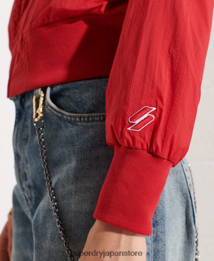 コードエナジー SD-ウィンドランナー ジャケット 女性 Superdry 衣類 赤 2J62PZ5670