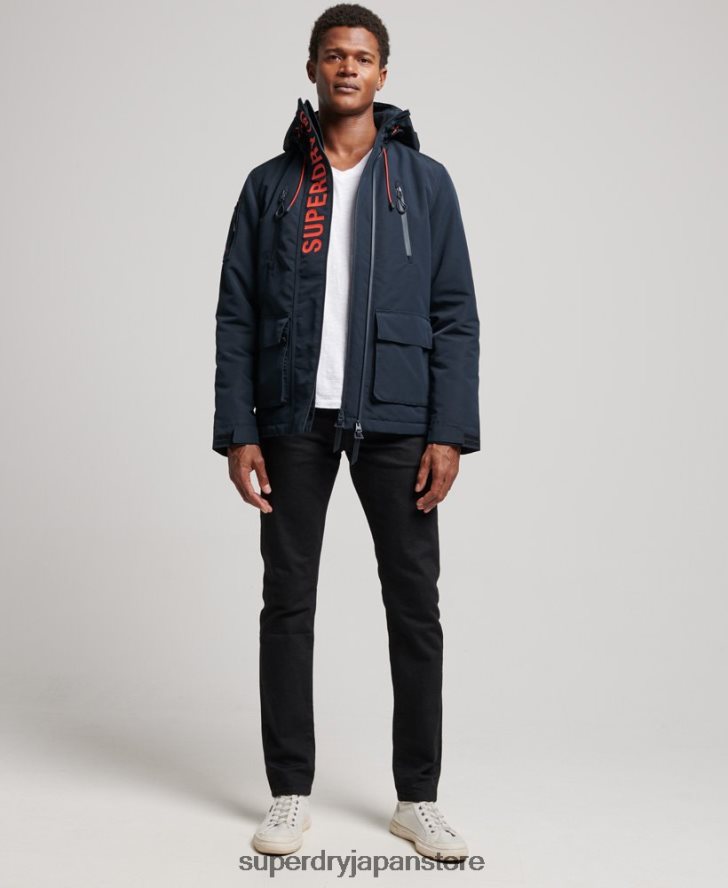 究極のSDウィンドブレーカージャケット 男性 Superdry 衣類 海軍 2J62PZ940