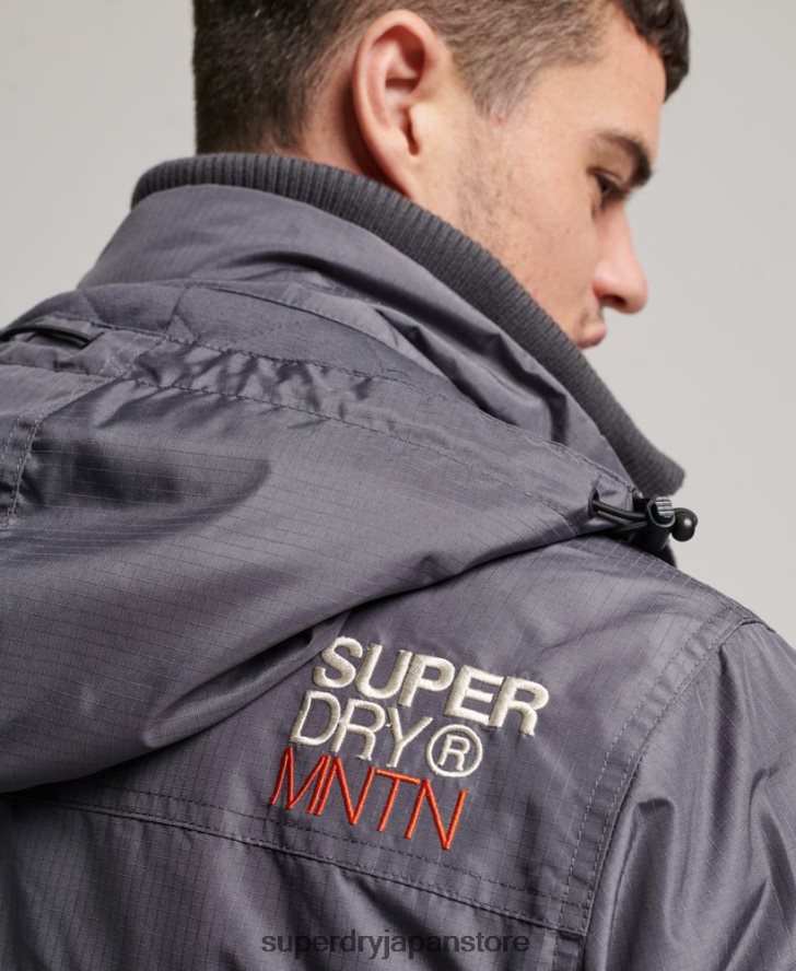 マウンテン SD ウィンドブレーカー ジャケット 男性 Superdry 衣類 濃い灰色 2J62PZ946