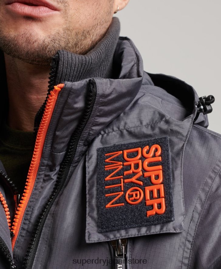 マウンテン SD ウィンドブレーカー ジャケット 男性 Superdry 衣類 濃い灰色 2J62PZ946