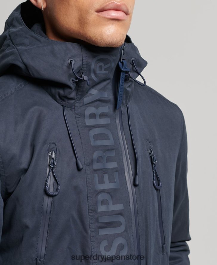 究極のマイクロファイバー SD ウィンド ジャケット 男性 Superdry 衣類 海軍 2J62PZ952