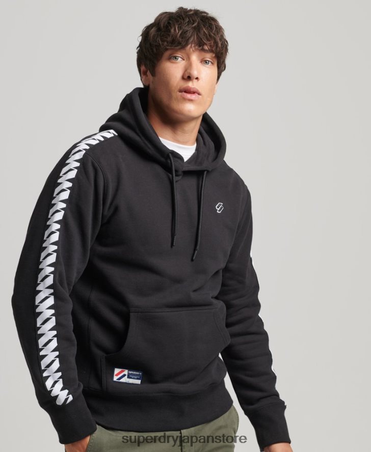 Sロゴテープパーカー 男性 Superdry 衣類 黒 2J62PZ563