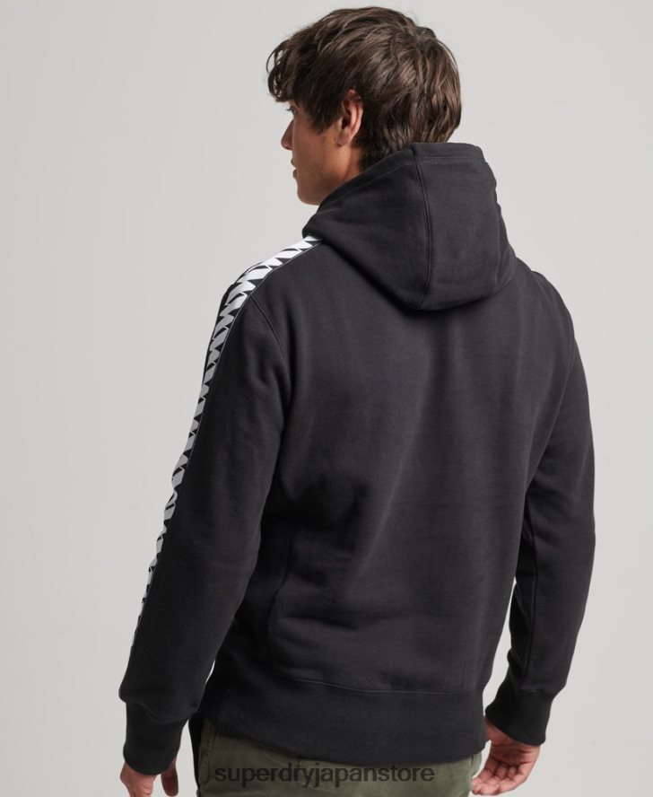 Sロゴテープパーカー 男性 Superdry 衣類 黒 2J62PZ563
