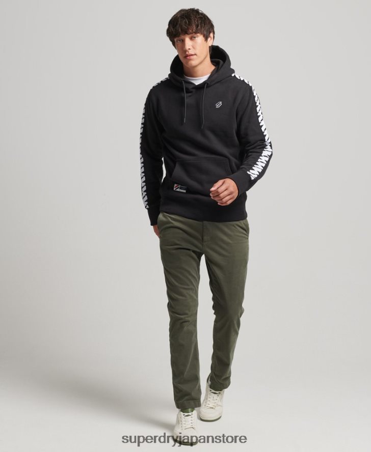 Sロゴテープパーカー 男性 Superdry 衣類 黒 2J62PZ563