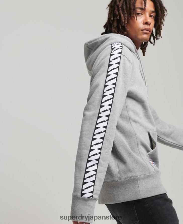 Sロゴテープパーカー 男性 Superdry 衣類 グレー 2J62PZ760