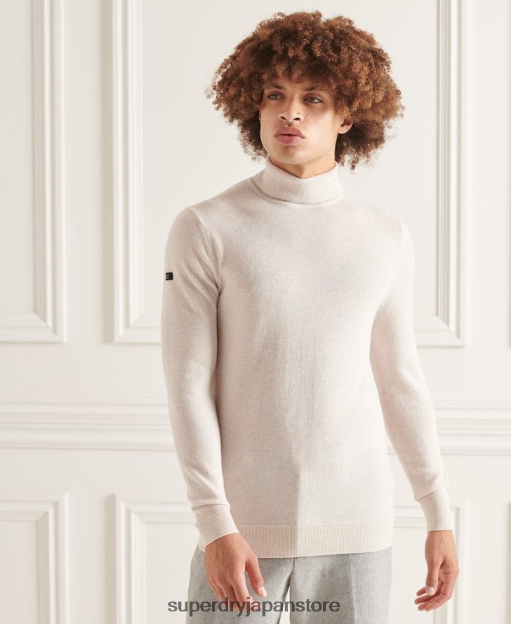 Studios ラムズウール ロールネック セーター 男性 Superdry 衣類 白 2J62PZ1328